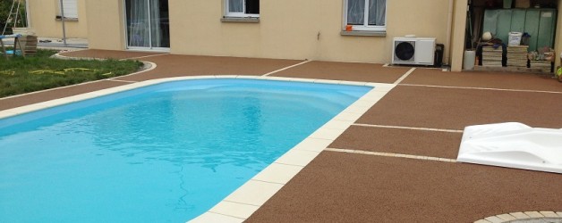 Béton poreux beige au Poiroux (85)
