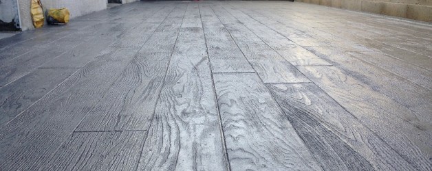 Béton imprimé,matricé à la Tranche sur mer (85)
